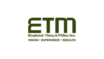 a logo for england thing & miller, inc.