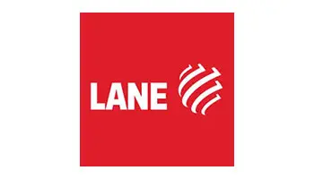 lane logo on a red background.