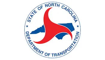 the state of north carolina department of transportation logo.